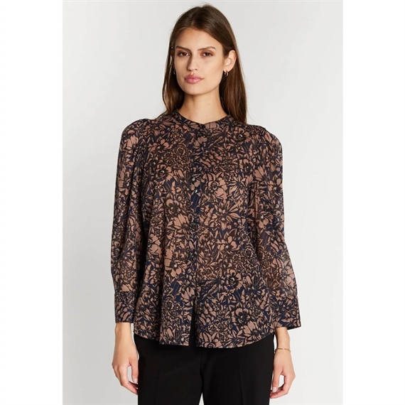 Heartmade Teras Skjorte, Rose Flower Print 